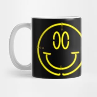 Neon Happy Face Mug